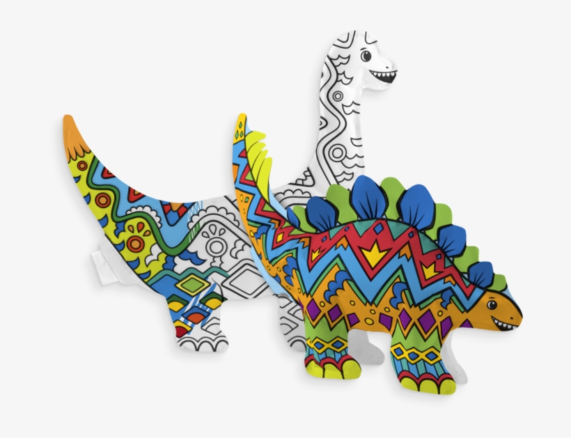 Colored In 3d Colorables Dinosaur Friends Inflatable - Dinosaur, transparent png download