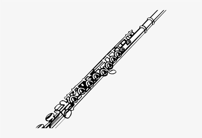 Flute Clipart Line Art - Flute Clip Art, transparent png download
