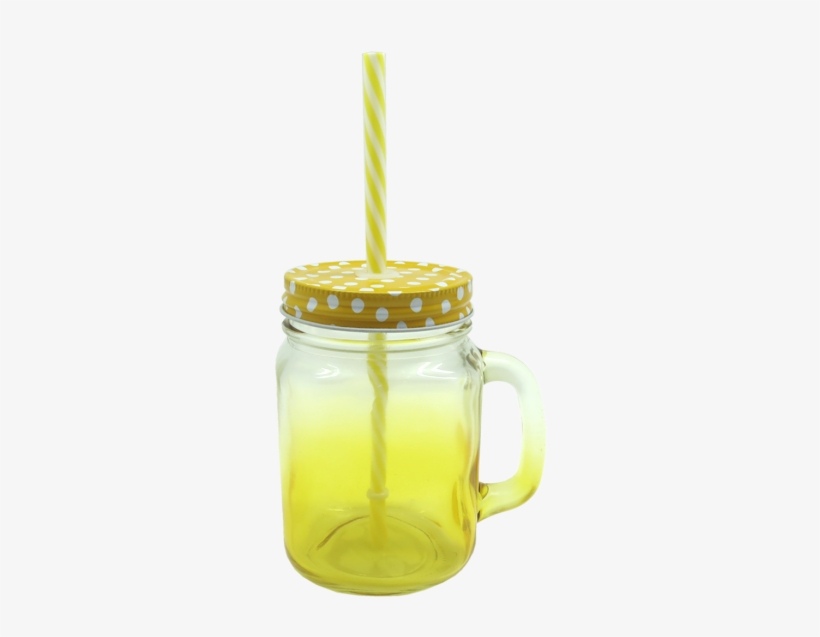 Zb Mason Jar In Yellow Gradient - Mason Jar, transparent png download