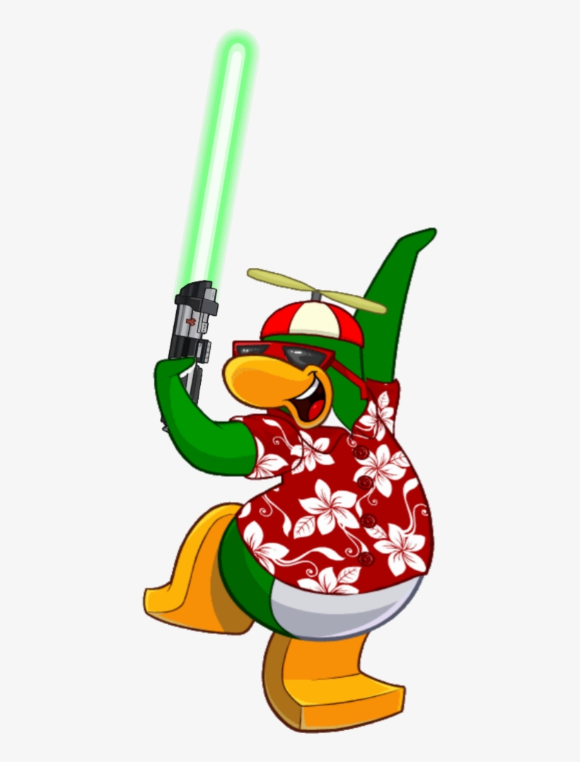Rookie Lightsaber - Club Penguin Rookie, transparent png download