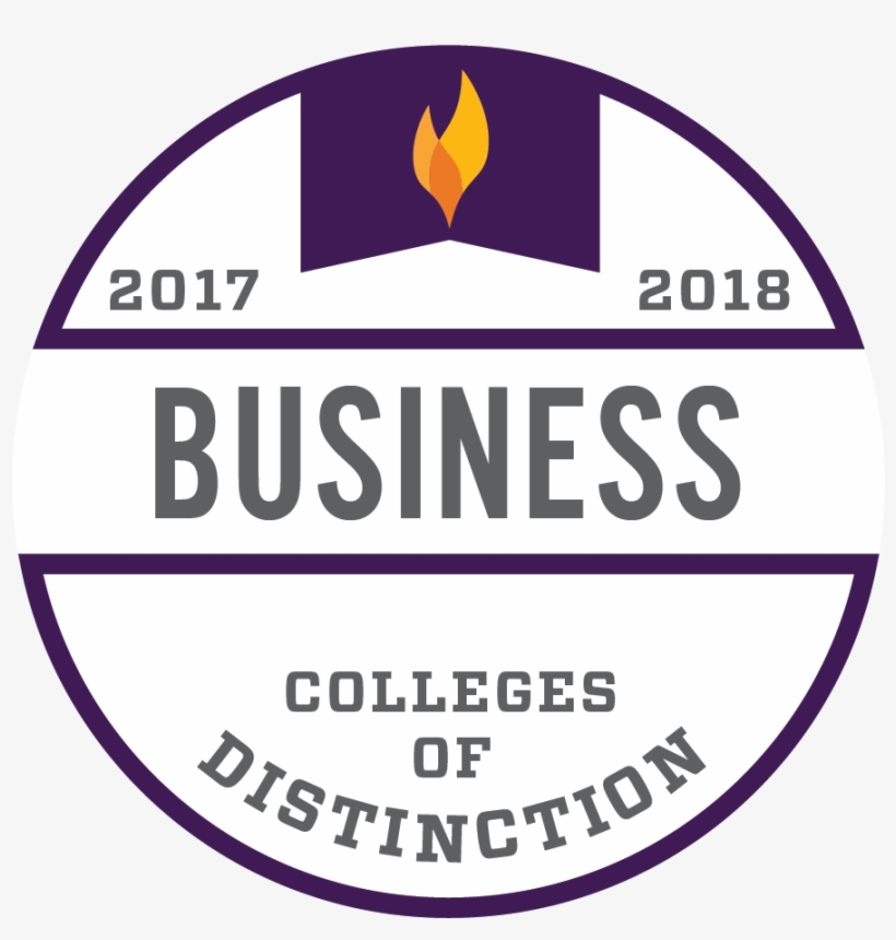 Colleges Of Distinction-business Badge - College Of Distinction Business College Logo, transparent png download