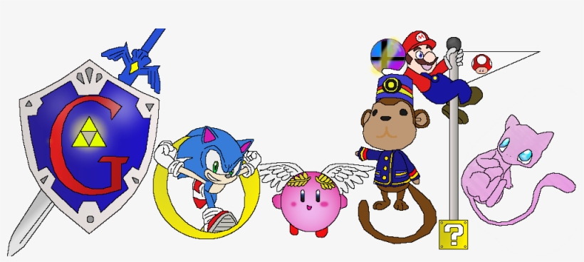 Muti Media Project By Chibi Berry - Legend Of Zelda Google Doodle, transparent png download