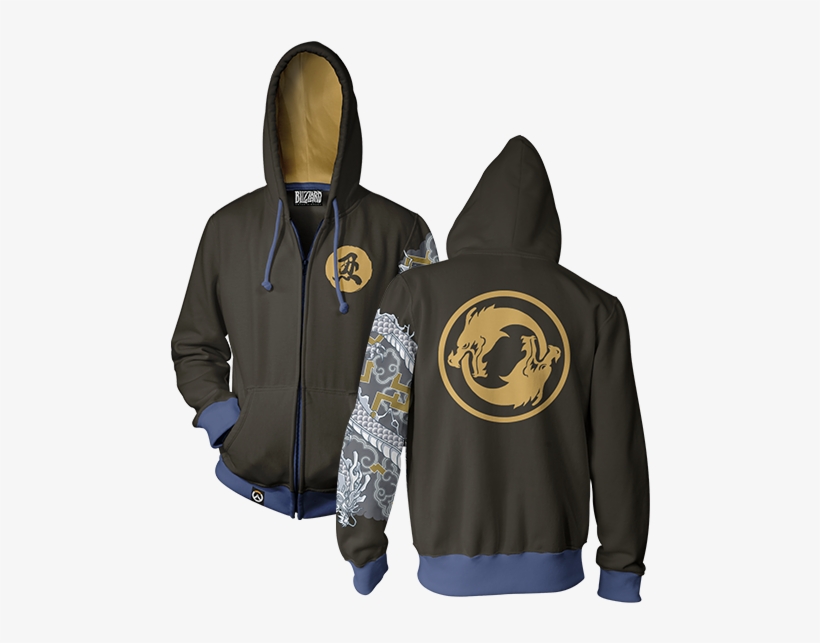 Overwatch Ultimate Hanzo Zip-up Hoodie & Free Overwatch - Overwatch Ultimate Hanzo Hoodie, transparent png download