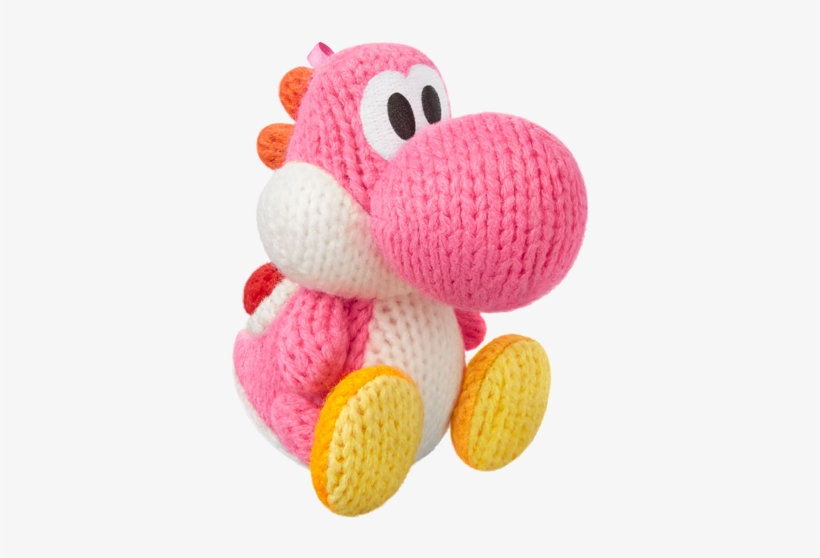 Amiibo - Yarn Yoshi - Pink - Yww V1 - Nintendo Pink Yarn Yoshi - Amiibo, transparent png download