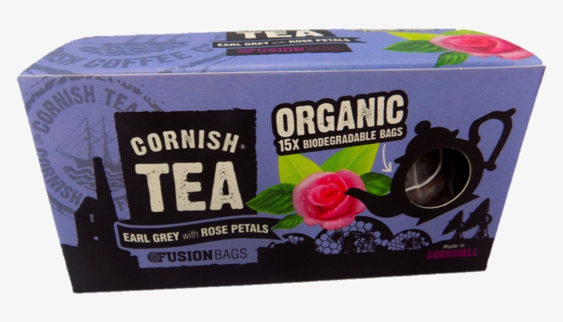 15 X Earl Grey And Rose Petals Fusion Bags - Cornish Tea Co Smugglers Brew 80, transparent png download