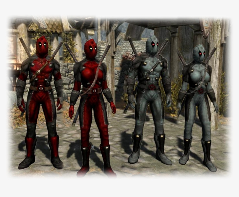 It's About As Lore Friendly As You Can Get Whilst Having - Deadpool Armor Skyrim, transparent png download