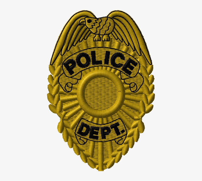 Emb Stk Le Badge Shield Gold 4 - Law Enforcement, transparent png download