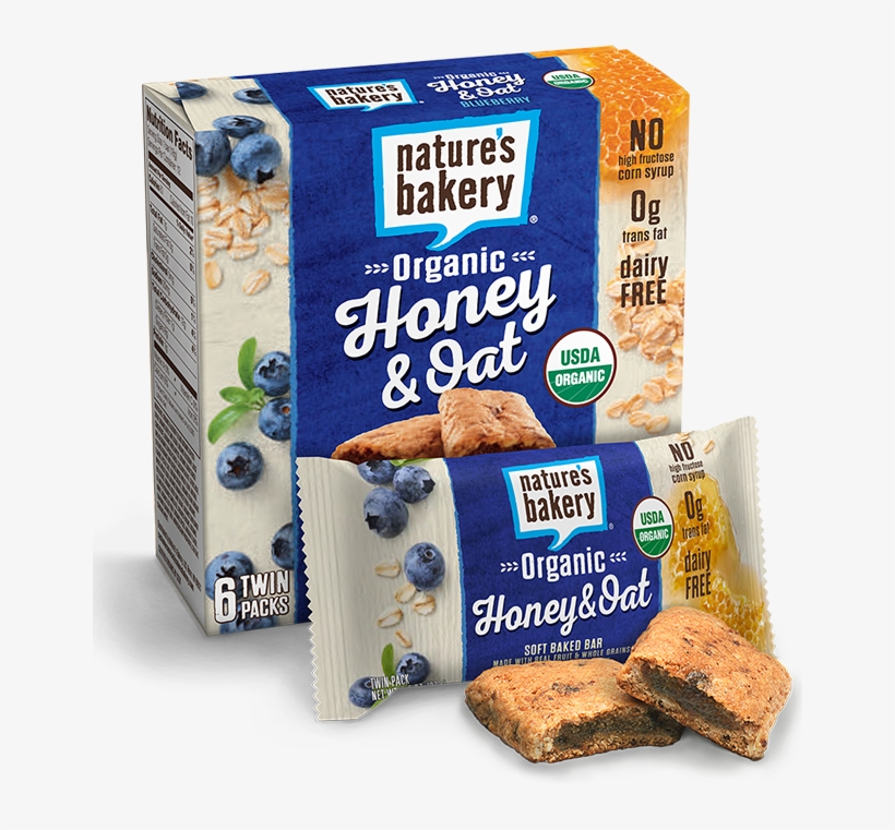 Blueberry Gluten Free Snack Bars - Nature's Bakery Honey Oat Bars, transparent png download