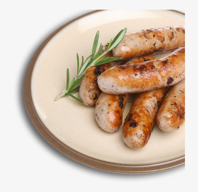 Sausage For - Sausage In Plate, transparent png download