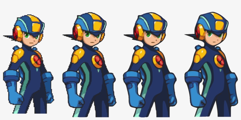 426kib, 1750x790, Megaman - Megaman Battle Network Pixel Art, transparent png download