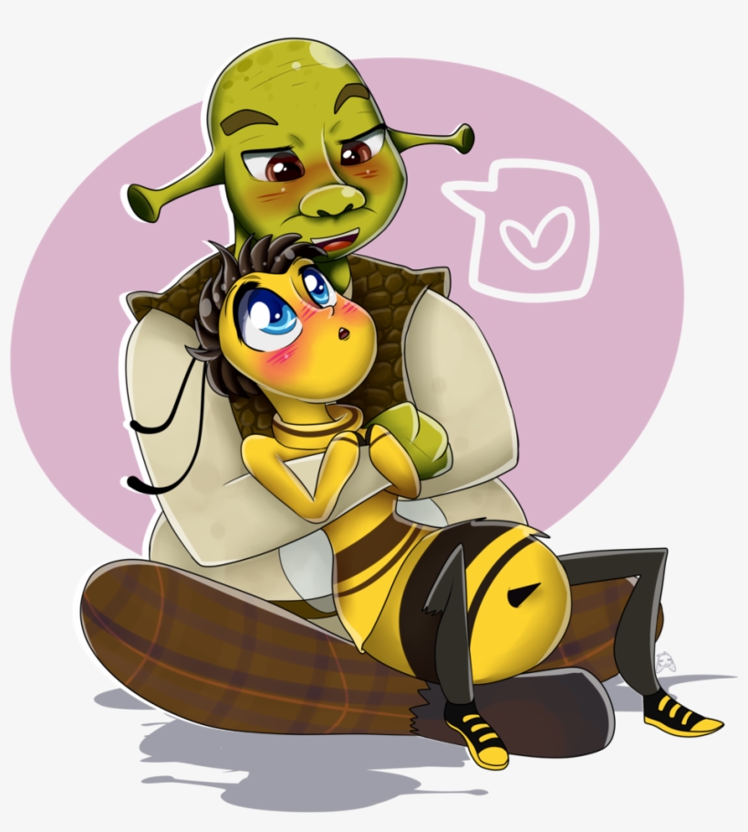 Picture Freeuse Library K I L M E J P - Barry Bee X Shrek, transparent png download