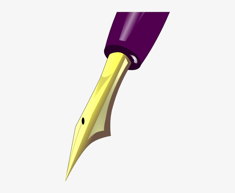 Pen Clipart Purple Pen - Pen Clip Art, transparent png download