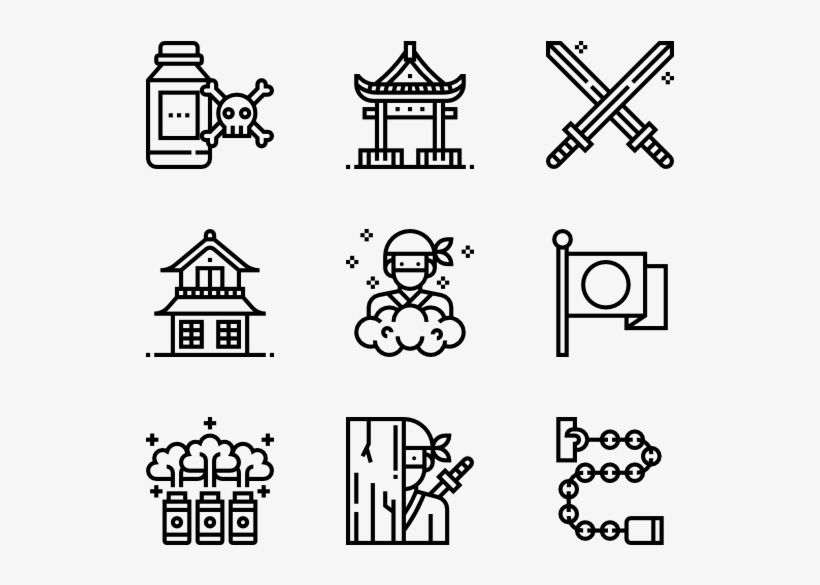 Ninja - Line Icon Car, transparent png download