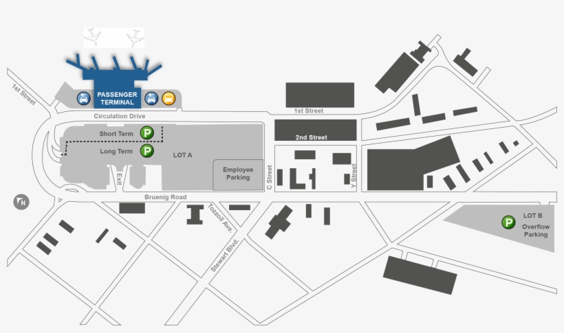 Stewart International Airport Terminal Map, transparent png download