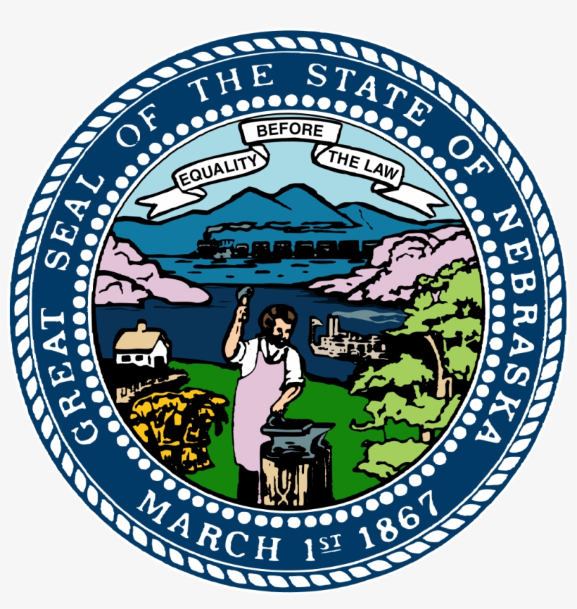 Seal Of Nebraska - Nebraska Seal, transparent png download