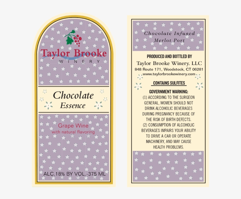 Taylor Brooke Chocolate Essence 375ml - Chocolate, transparent png download