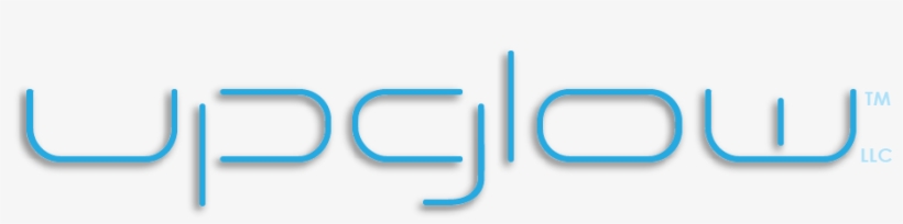 Upglow Blue Text No Gradient Drop Shadow - Electric Blue, transparent png download