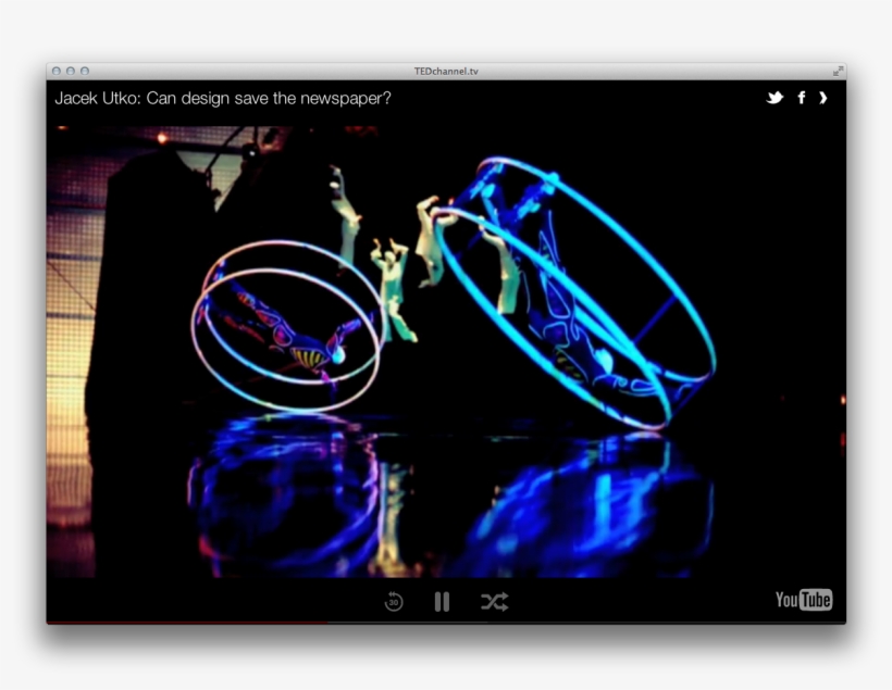 Tedchanneltv Turns Youtube Ted Talks Into A Randomized - Cirque Du Soleil La Nouba, transparent png download
