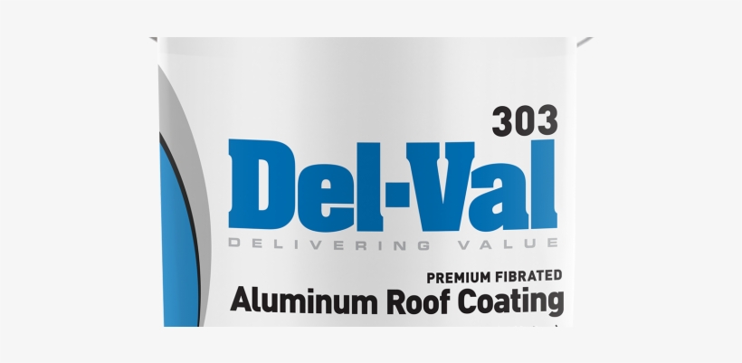 #303 Del-val Premium Fibered Aluminum Roof Coating - Blue Coat, transparent png download