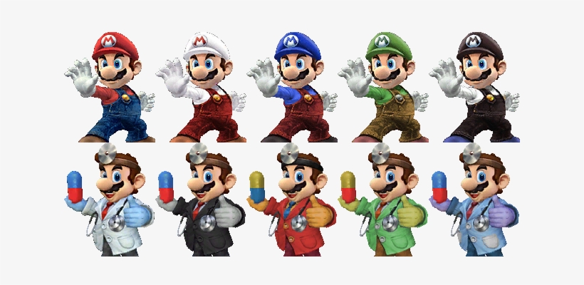 Mario - Smash Bros Mario Costumes, transparent png download
