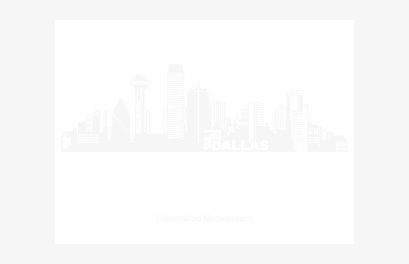 Wandtattoo Dallas Skyline - Tulsa, transparent png download