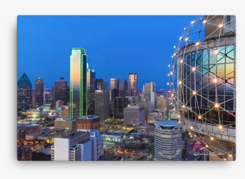 Exclusive Dallas Sunset Canvas - Dallas, transparent png download