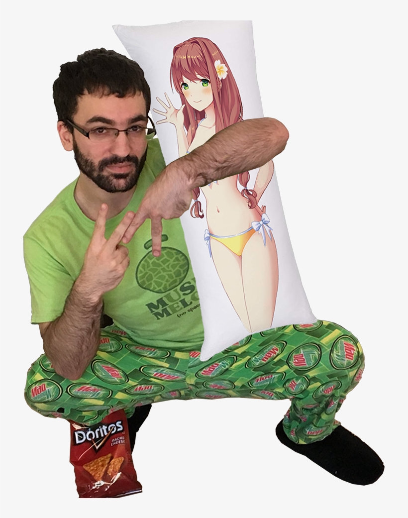 Fundan's Keeping Some Ddlc Merchandise For Himself - Sitting, transparent png download