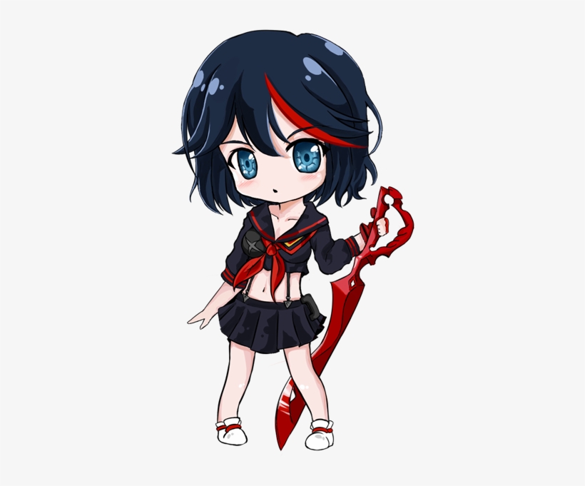 Kill La Kill, Ryuuko , By D-tomoyo - Kill La Kill Chibi, transparent png download
