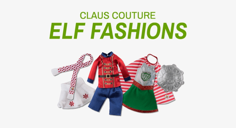 Show Off The Unique Personality Of Your Scout Elf In - Elf Claus Couture - Snowflake Skirt & Scarf, transparent png download