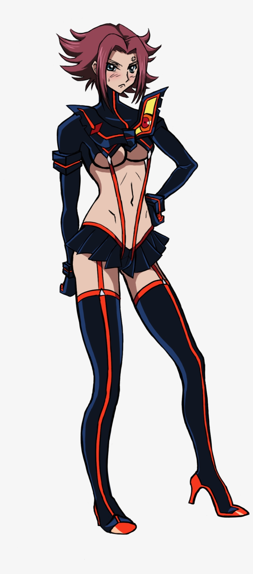 Kallen From Code Geass In Senketsu From Kill La Kill - Kill La Kill Code Geass, transparent png download