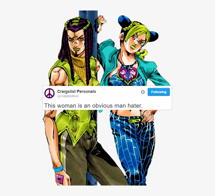 2 Years Ago Stone Ocean Jolyne Kujo Hermes Costello - Hermes Costello Jojo Png, transparent png download