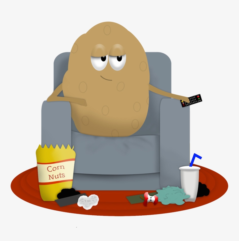 Couch Potato 13 - Clip Art, transparent png download