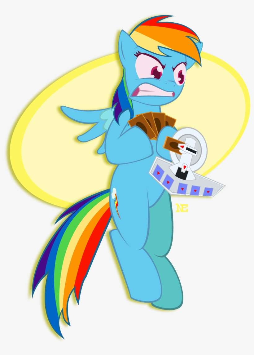 Noonebahtim, Duel Disk, Rainbow Dash, Safe, Solo, Yu - My Little Pony: Friendship Is Magic, transparent png download