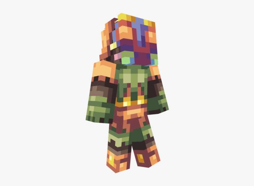 Kzohttkpng - Majoras Mask Minecraft Skin, transparent png download