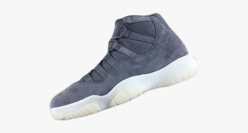 Cheap Legit Air Jordan 11 Suede Grey, transparent png download