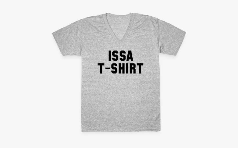 Issa T Shirt V Neck Tee Shirt - Shirt, transparent png download