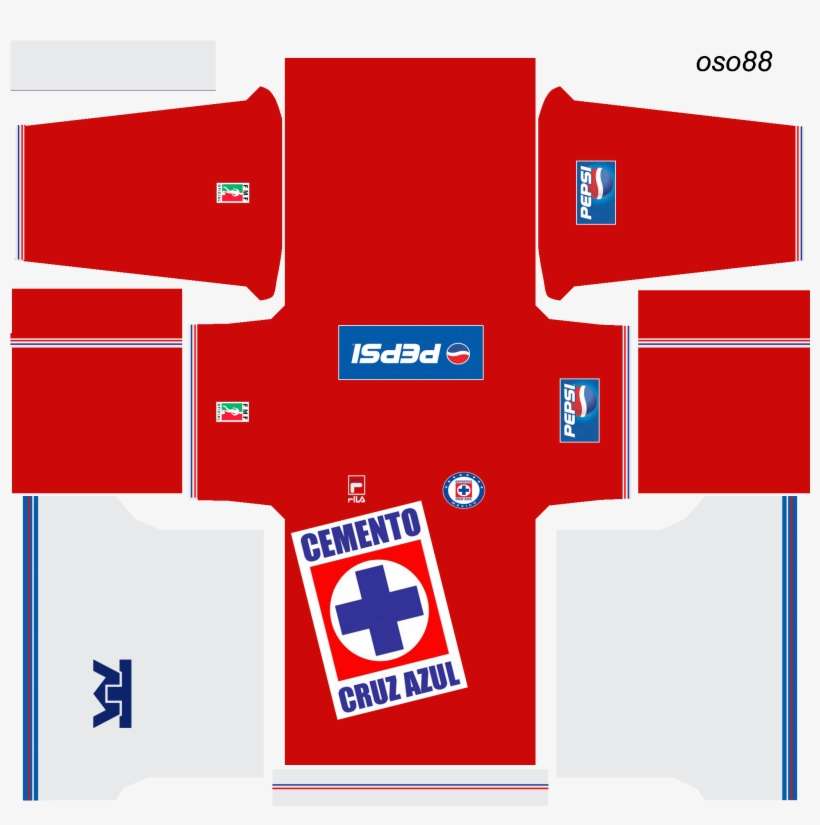 Cruz Azul Retro Rojo Cabanaxbox Es Xbox360 Y Pc Windows, - Pes 2017 Kits, transparent png download