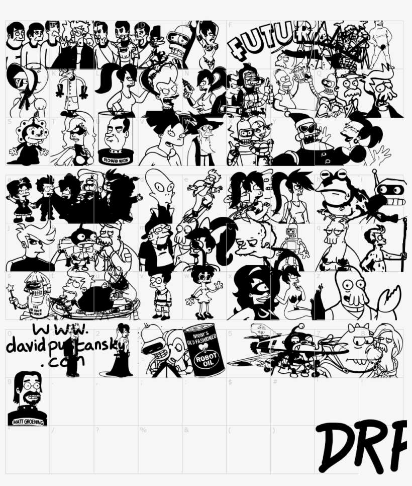 Font Characters - Illustration, transparent png download