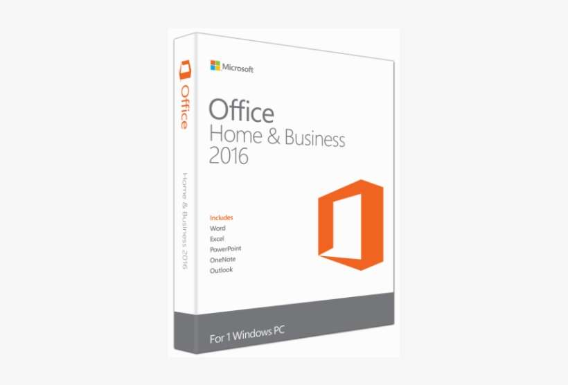 Microsoft 486057438 Oh&b Zoom - Microsoft Office 2016 Home And Business, transparent png download