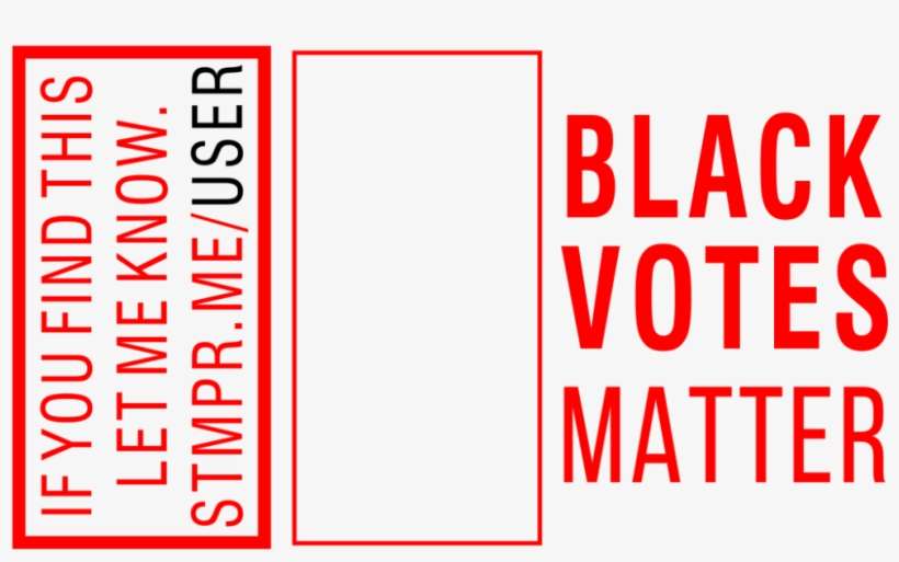 Black Votes Matter Guru Stamp - Black Lungs Matter, transparent png download