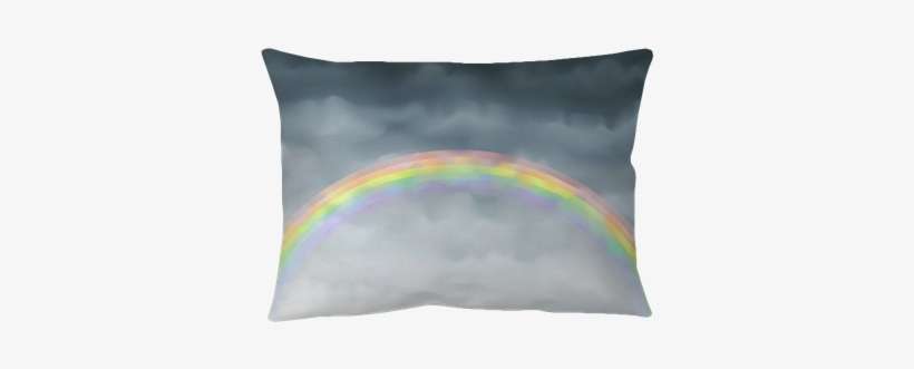 Vector Semi-transparent Rainbow In The Dark Sky Throw - Rainbow, transparent png download