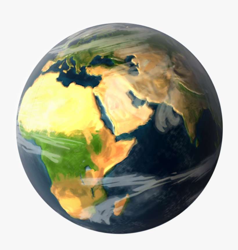 Tellus Alpha Version - Globe Middle East, transparent png download