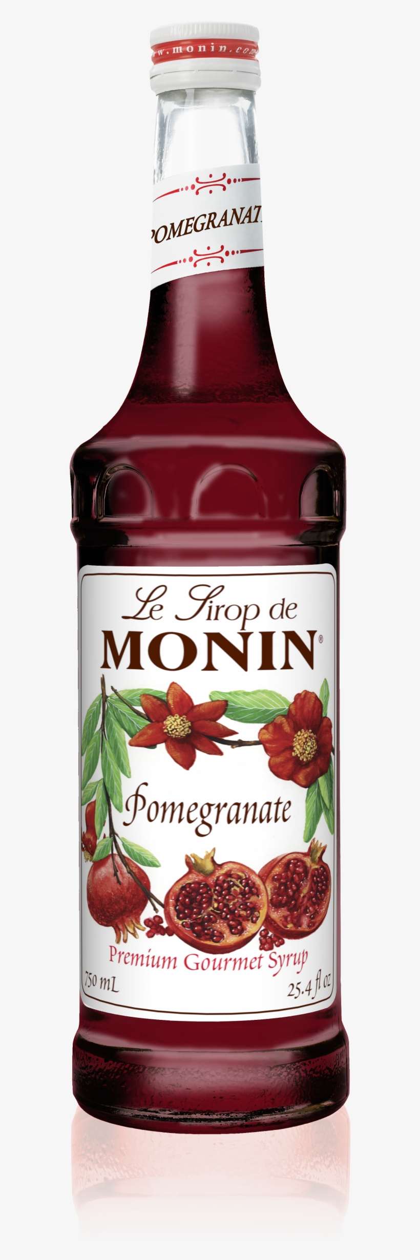 750 Ml Pomegranate Syrup - Monin Pomegranate Syrup, transparent png download