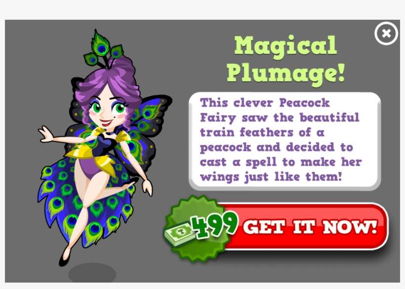 Peacock Fairy Modal - Beautiful Blooms, transparent png download