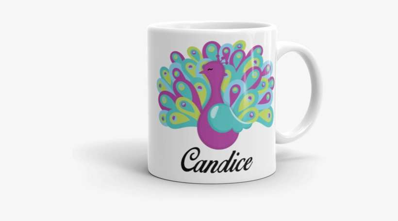 Peacock Wings Ceramic Mug - Bambi, transparent png download