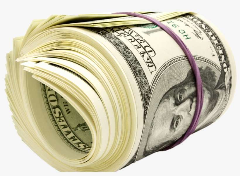 Make Money Online - Dollar Roll Png, transparent png download