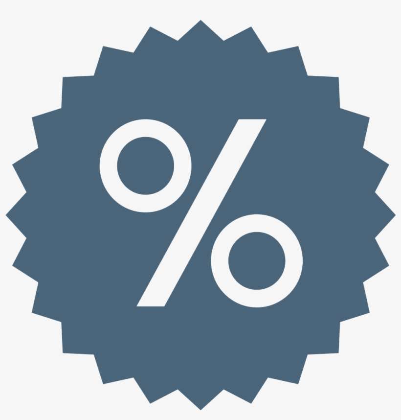 Percentage Png Transparent - Sunburst Badge, transparent png download