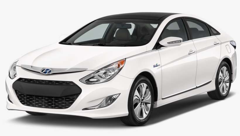 Hybrid Car Png - 2015 Hyundai Sonata Hybrid White, transparent png download