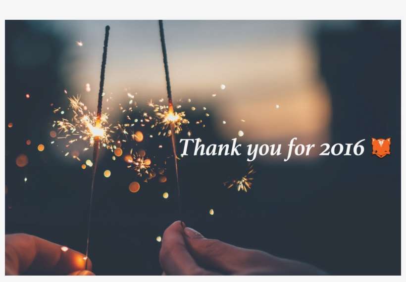 Thank You For 2016 From Foxsy And The Foxsy Team - Fondos De Pantallas Luces, transparent png download