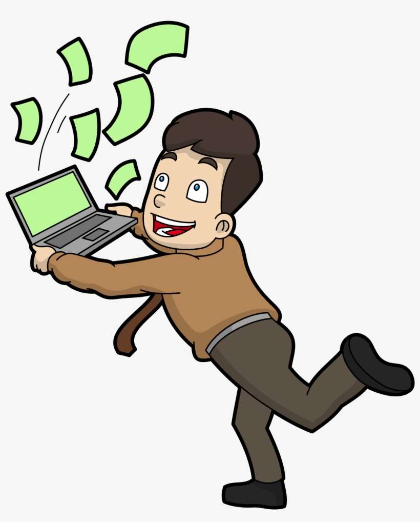 Men Making Money Online - Online And Offline, transparent png download